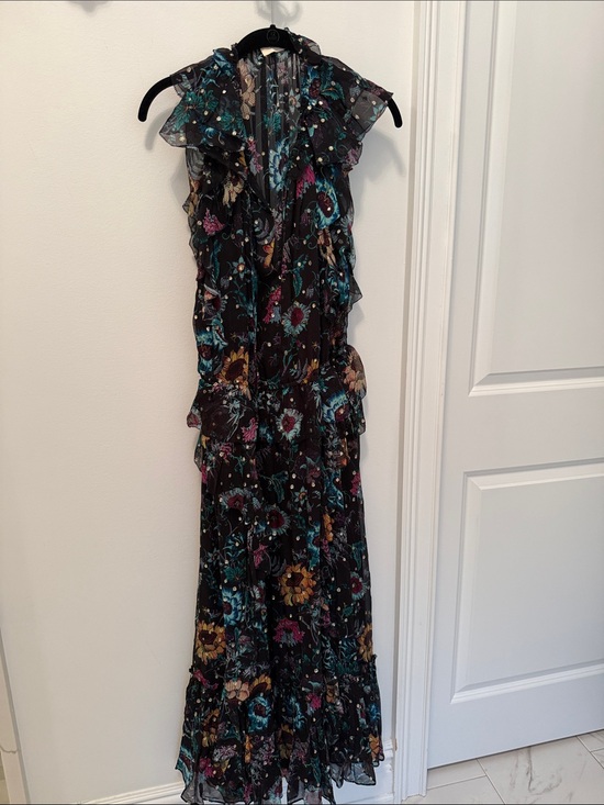 Ulla Johnson Dresses & Skirts - Silk Ulla Johnson floral Ruffled Maxi Dress